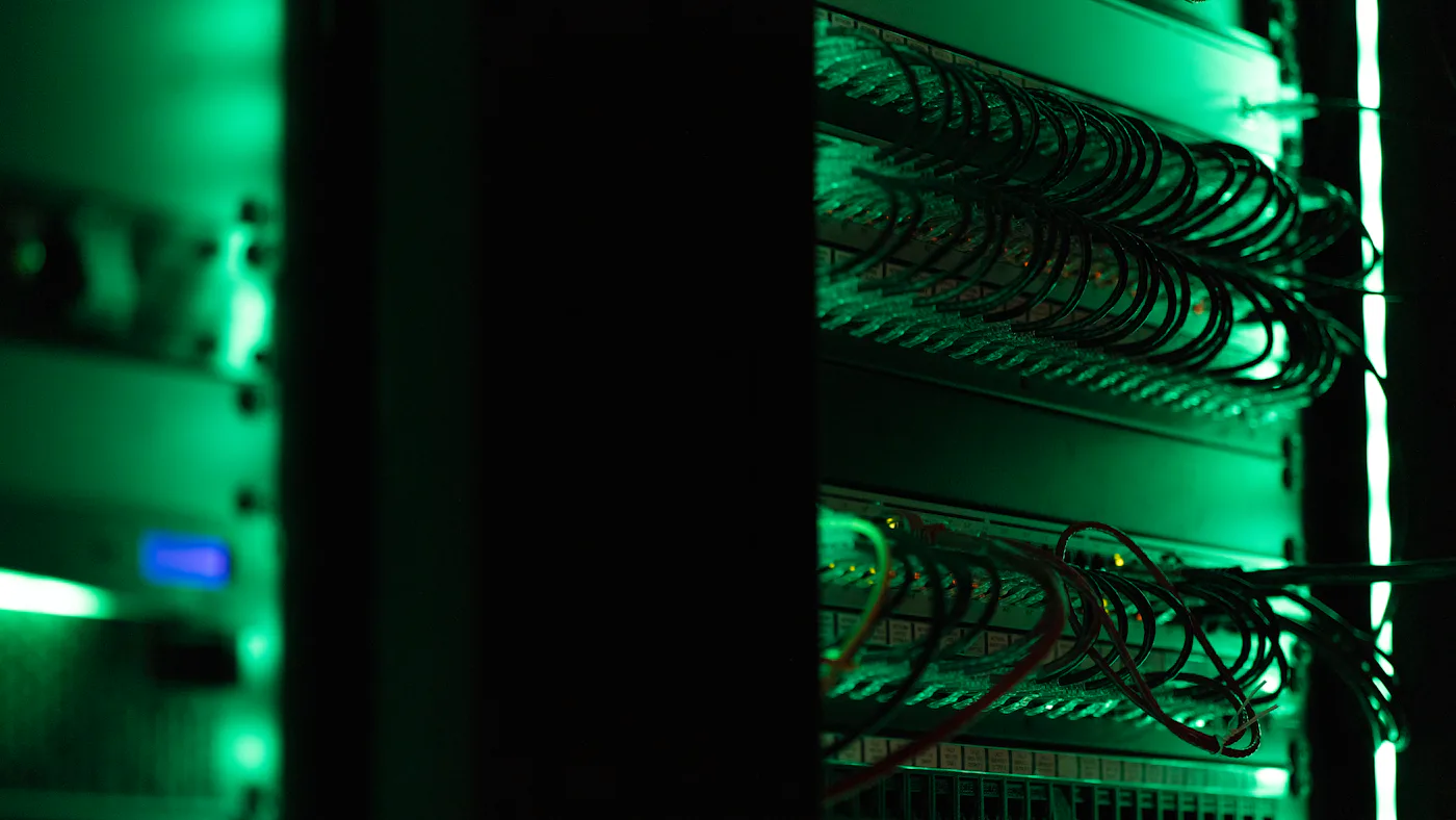 Server rack status lights